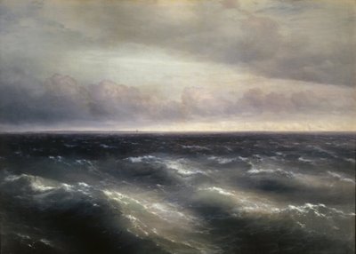 Black Sea (A Storm Begins to Unfold on the Black Sea) by Ivan Konstantinovich Aivazovsky